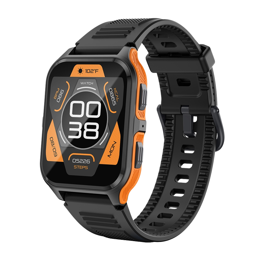 COLMI P73 Smartklocka 1,9″ Skärm Utomhussamtal IP68 Vattentät Smartklocka Svart Orange