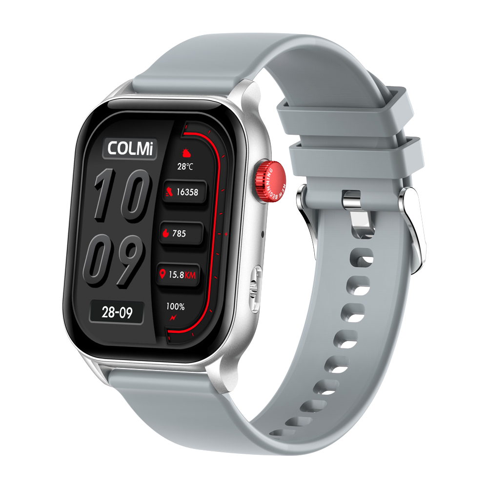 COLMI P78 Smartklocka 1.96 Utomhussport Fitness 3ATM Vattentät Silver