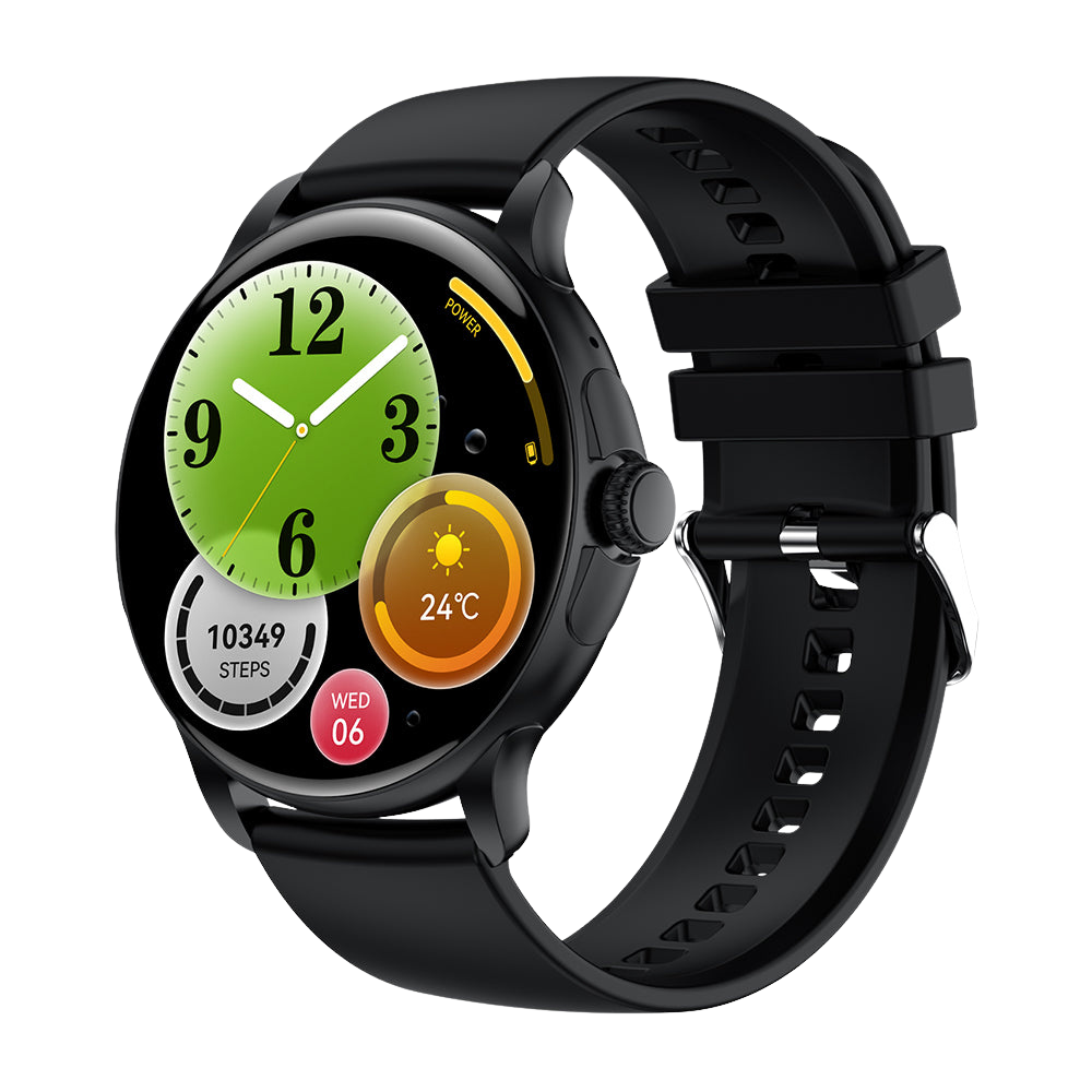 COLMI V72 Smartklocka Elegant AMOLED-skärm Fitnessspårning IP68 Vattentät Svart