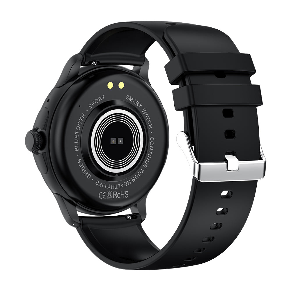 COLMI V72 Smartklocka Elegant AMOLED-skärm Fitnessspårning IP68 Vattentät Svart Baksida