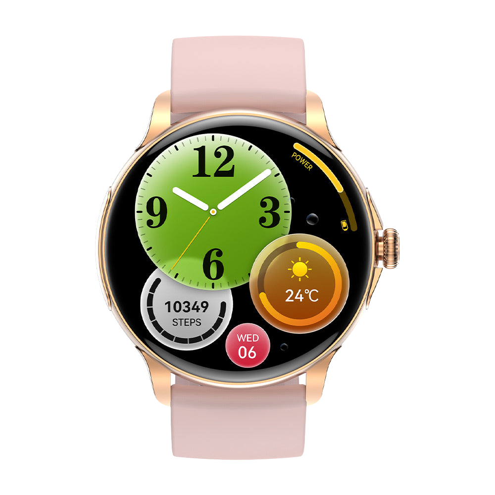 COLMI V72 Smartklocka Elegant AMOLED-skärm Fitnessspårning IP68 Vattentät Rosa Framsida