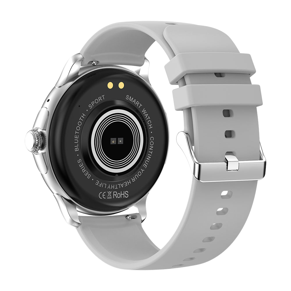 COLMI V72 Smartklocka Elegant AMOLED-skärm Fitnessspårning IP68 Vattentät Silverfärgad Baksida