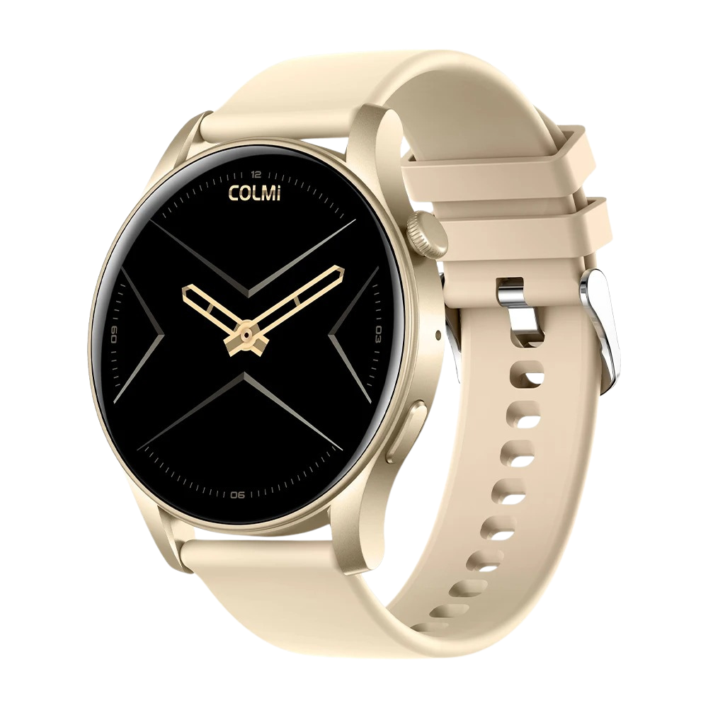 COLMI V73 Smartklocka Elegant AMOLED-skärm, Fitnessspårning, IP68 Vattentät Guld