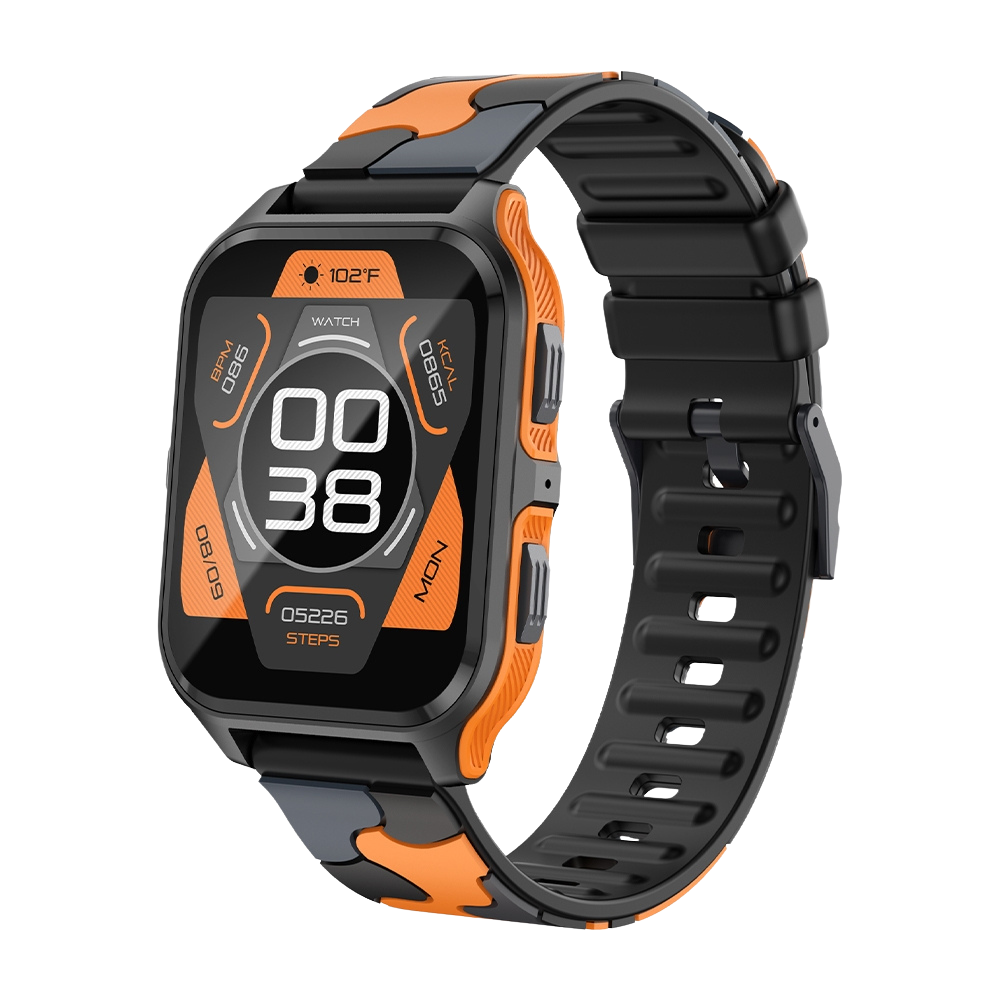 COLMI P73 Smartklocka 1,9″ Skärm Utomhussamtal IP68 Vattentät Smartklocka Svart Orange Kamouflage