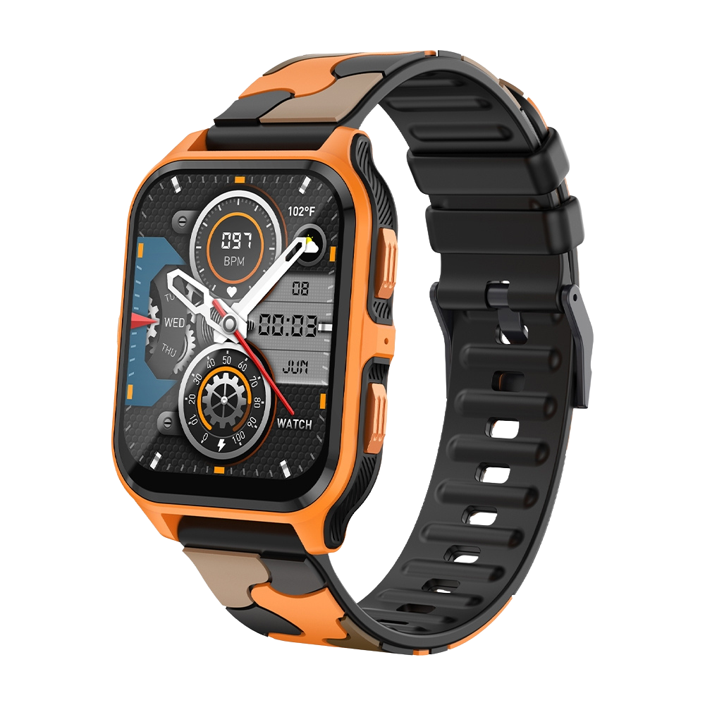 COLMI P73 Smartklocka 1,9″ Skärm Utomhussamtal IP68 Vattentät Smartklocka Orange Svart Kamouflage