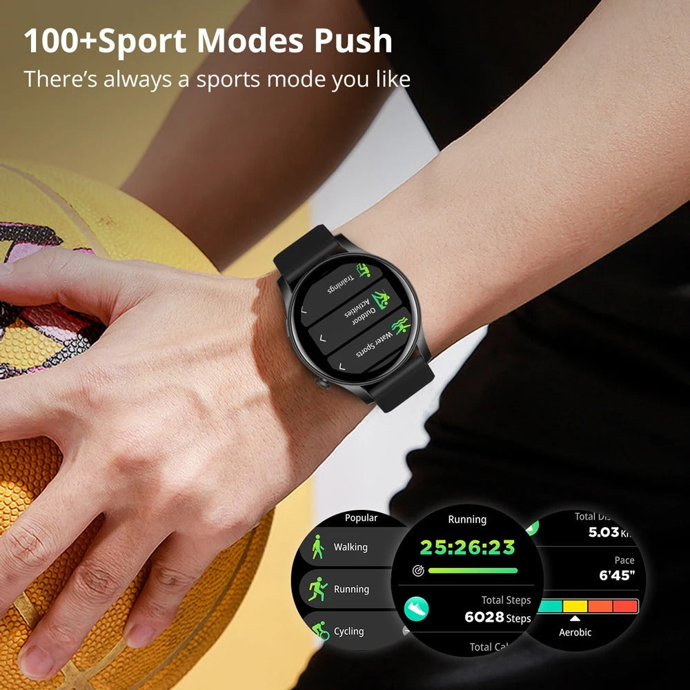Smartklocka för sport, gym och träning Colmi V73 professionell träningsklocka